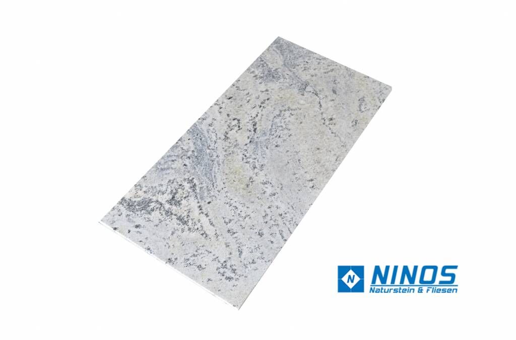 Kashmir White Scuro Granite Tiles polished Premium quality in 61x30,5x1 cm