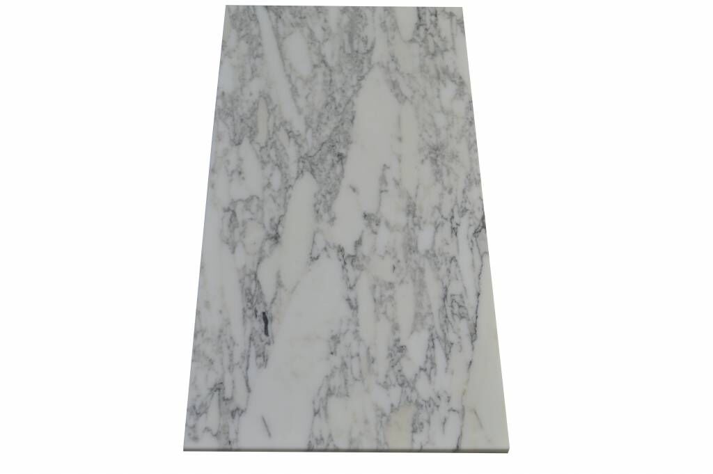 Arabescato Les carreaux de marbre brillant, Conservé, Calibré qualité premium in 61x30,5x1 cm