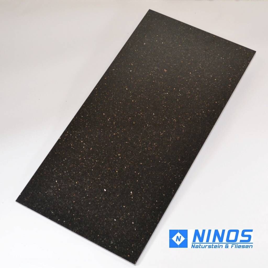 Black Star Galaxy Graniet Vloertegels gepolijst Premium qualiteit in 61x30,5x1 cm