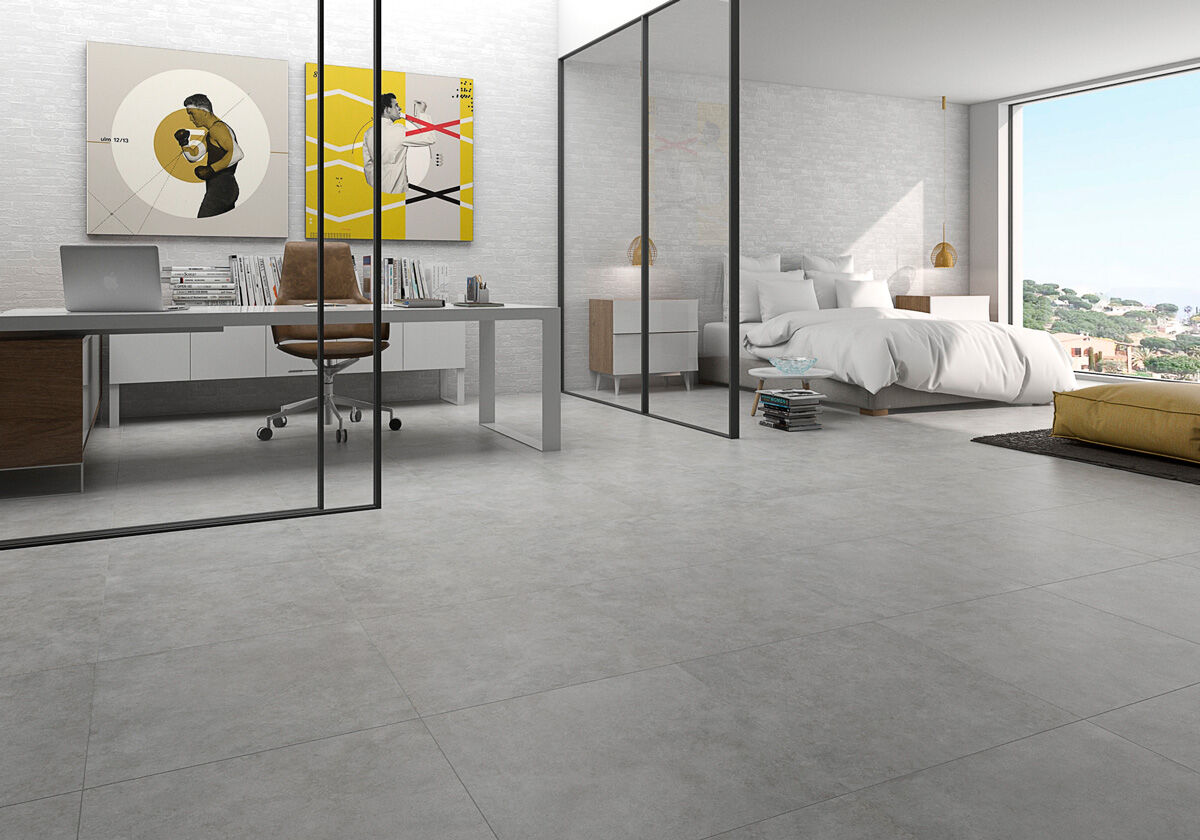 Floor Tiles Ut.Sena Gris Matt 90x90 cm