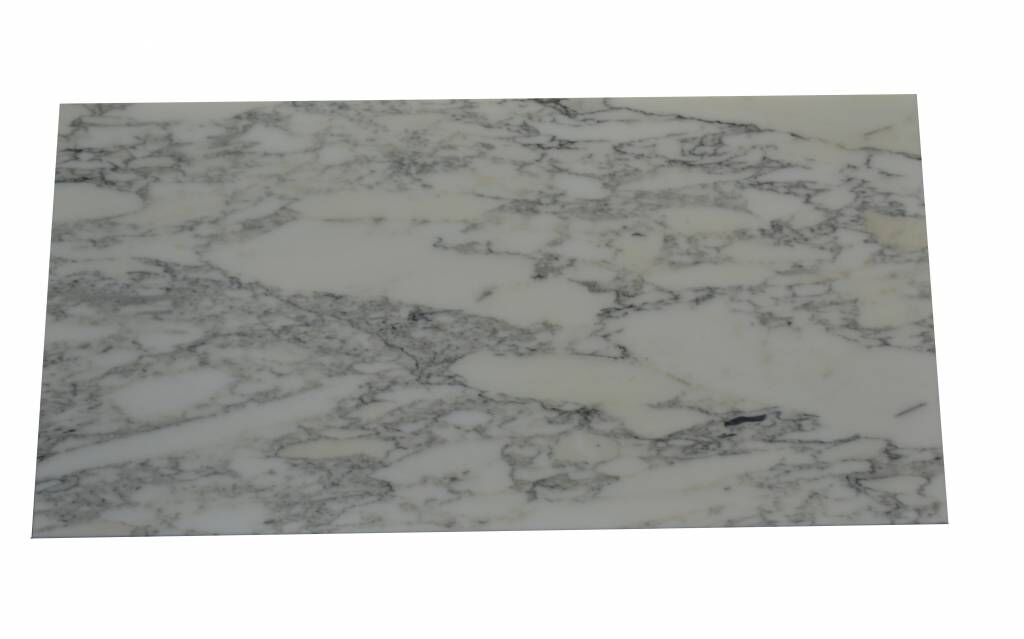 Arabescato Les carreaux de marbre brillant, Conservé, Calibré qualité premium in 61x30,5x1 cm