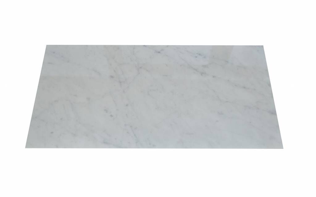Bianco Carrara CD Marmorfliesen Poliert, Gefast, Kalibriert Premium Qualität in 61x30,5x1 cm