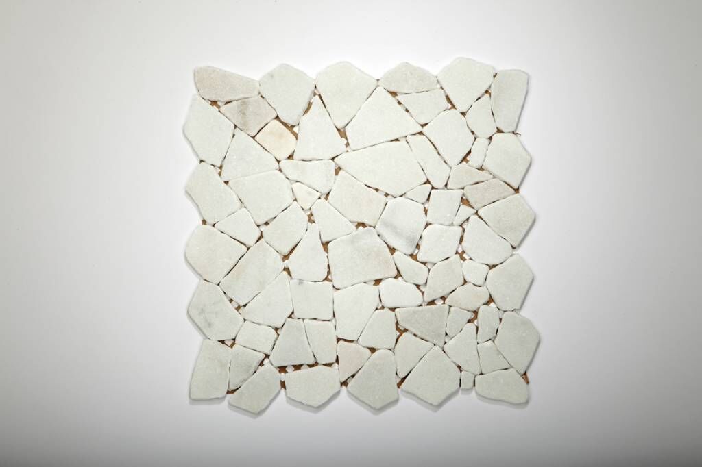 Bianco Carrara Naturstein Mozaïektegels  in 30x30 cm
