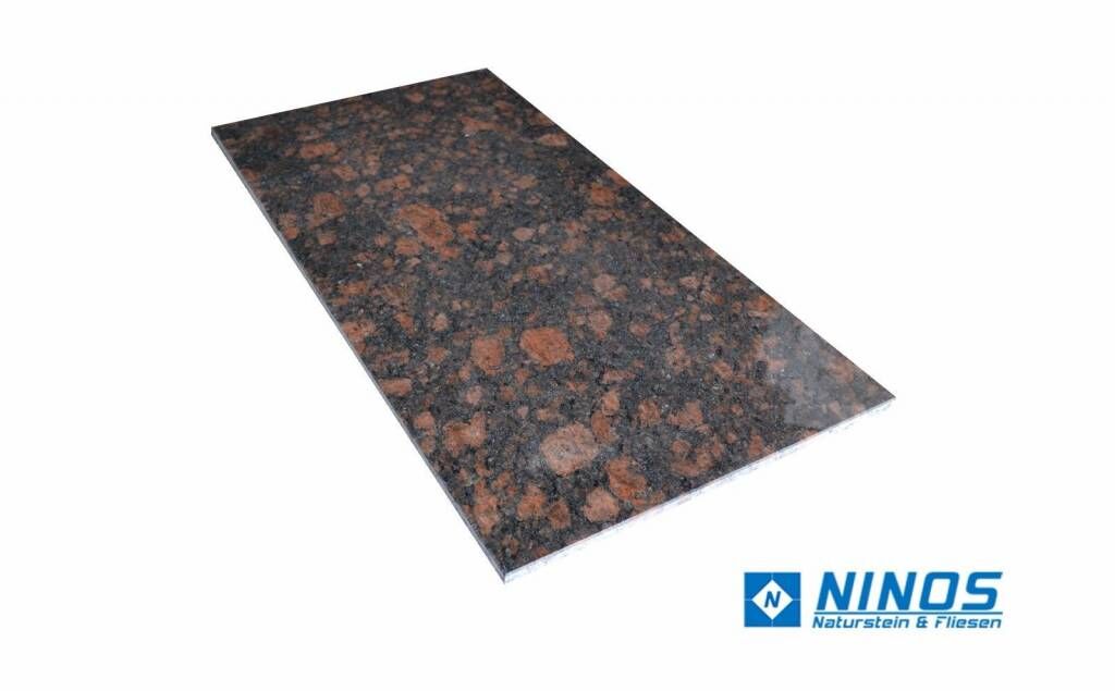 Tan Brown Dalles en granit brillant qualité premium in 61x30,5x1 cm