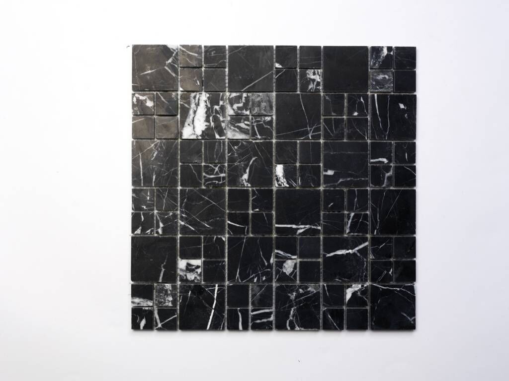 Elegance Black Naturstein Mozaïektegels  in 30x30 cm