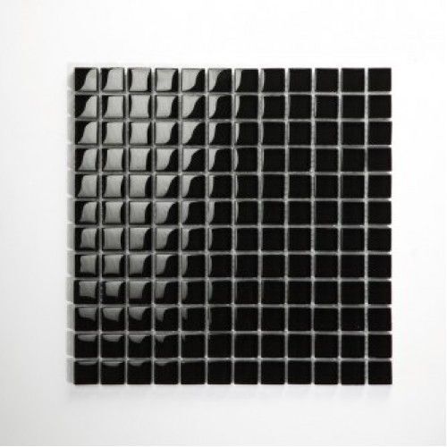 Nero Black Glas Mosaic tiles  Premium quality in 30x30 cm