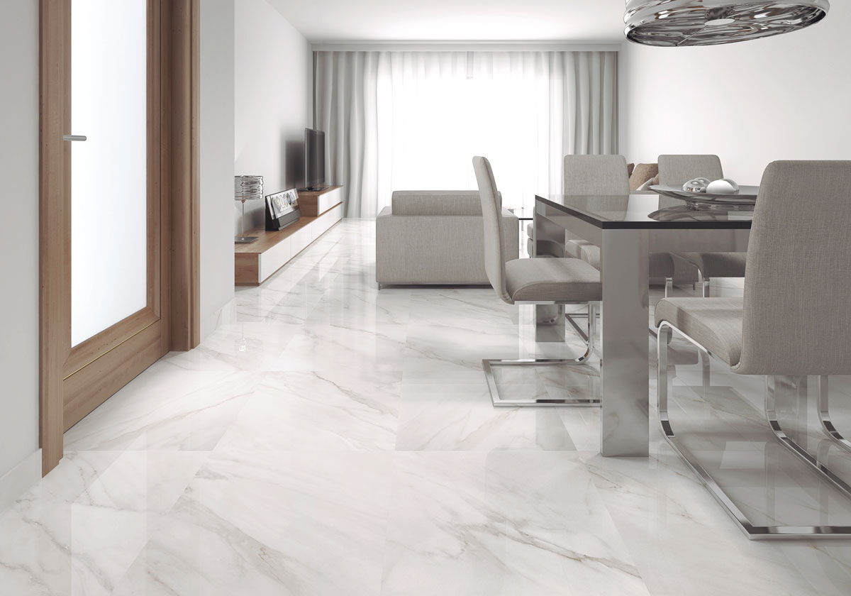 Floor Tiles G.Calacatta Gris shiny 60x60 cm