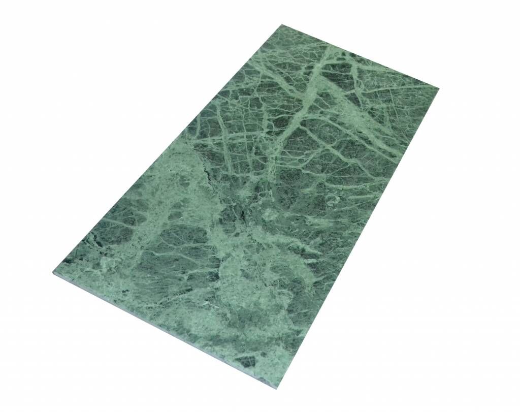 Verde Guatemala Marble Tiles polished, Preserved, Calibrated Premium quality in 61x30,5x1 cm