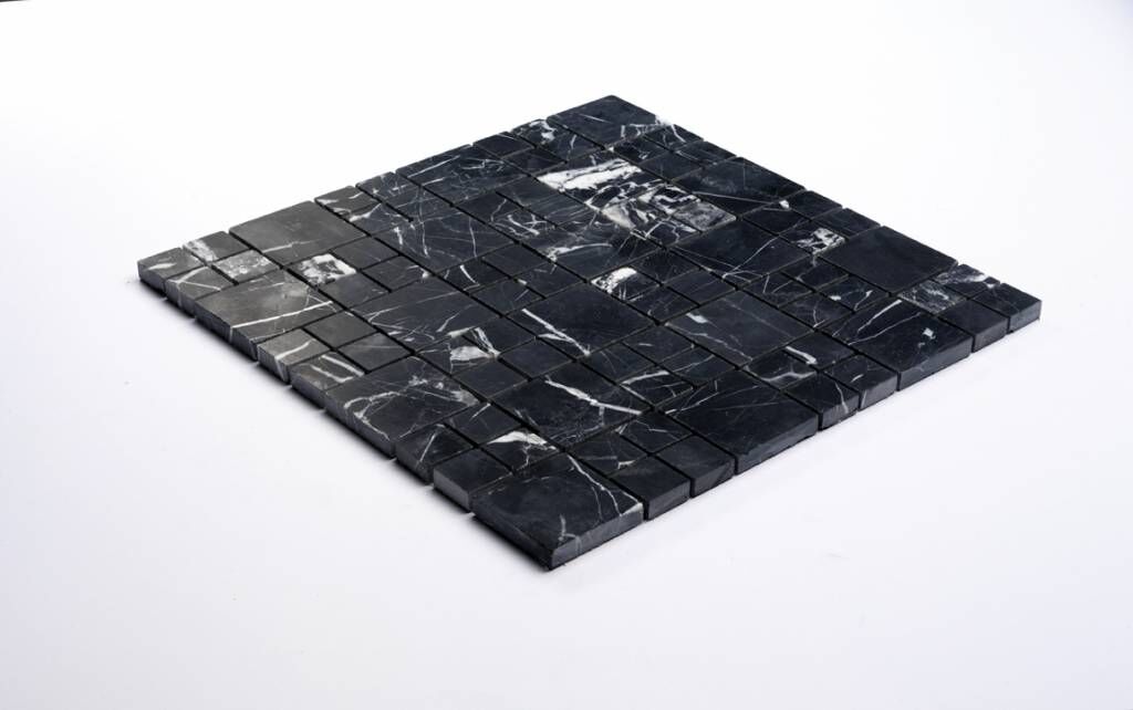 Elegance Black Naturstein Mozaïektegels  in 30x30 cm
