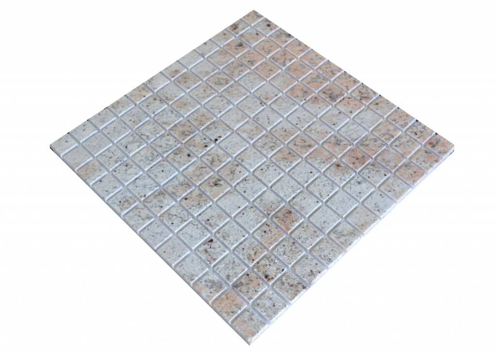 Ivory Brown Granit Mosaic tiles  in 30x30 cm