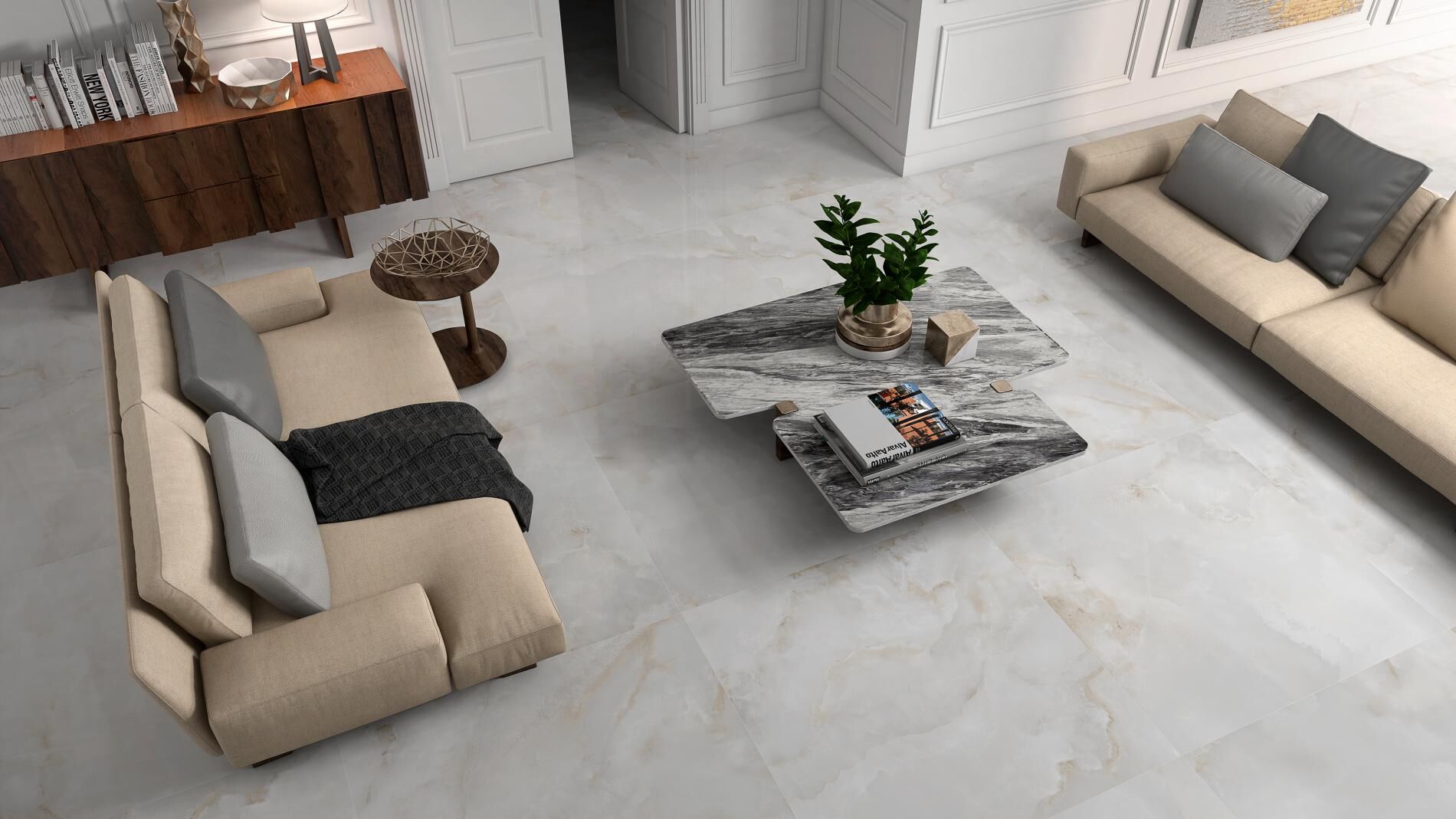 Floor Tiles CR.AMARNA SHELL Polished 60x120 cm